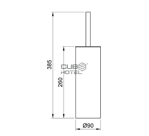 Brushed Stainless Steel Toilet Brush